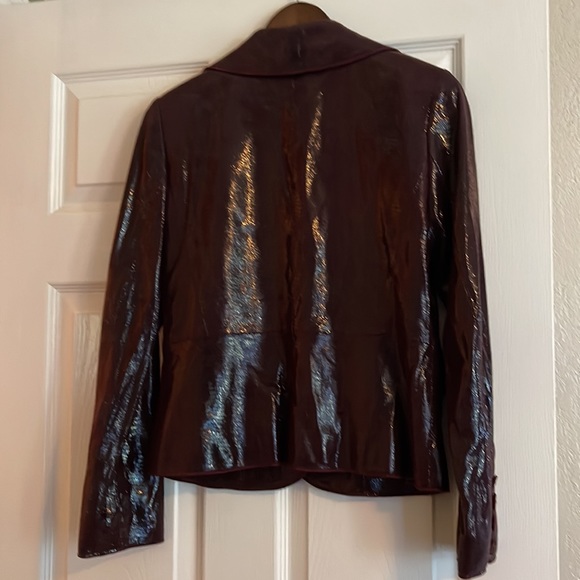 Quality soft 100 % leather ! Doncaster burgundy jacket! - Picture 4 of 5